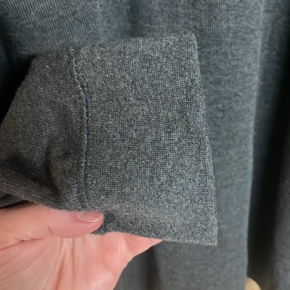 IZOD size XXL gray mock neck long sleeve shirt with quarter zip - Picture 5 of 9